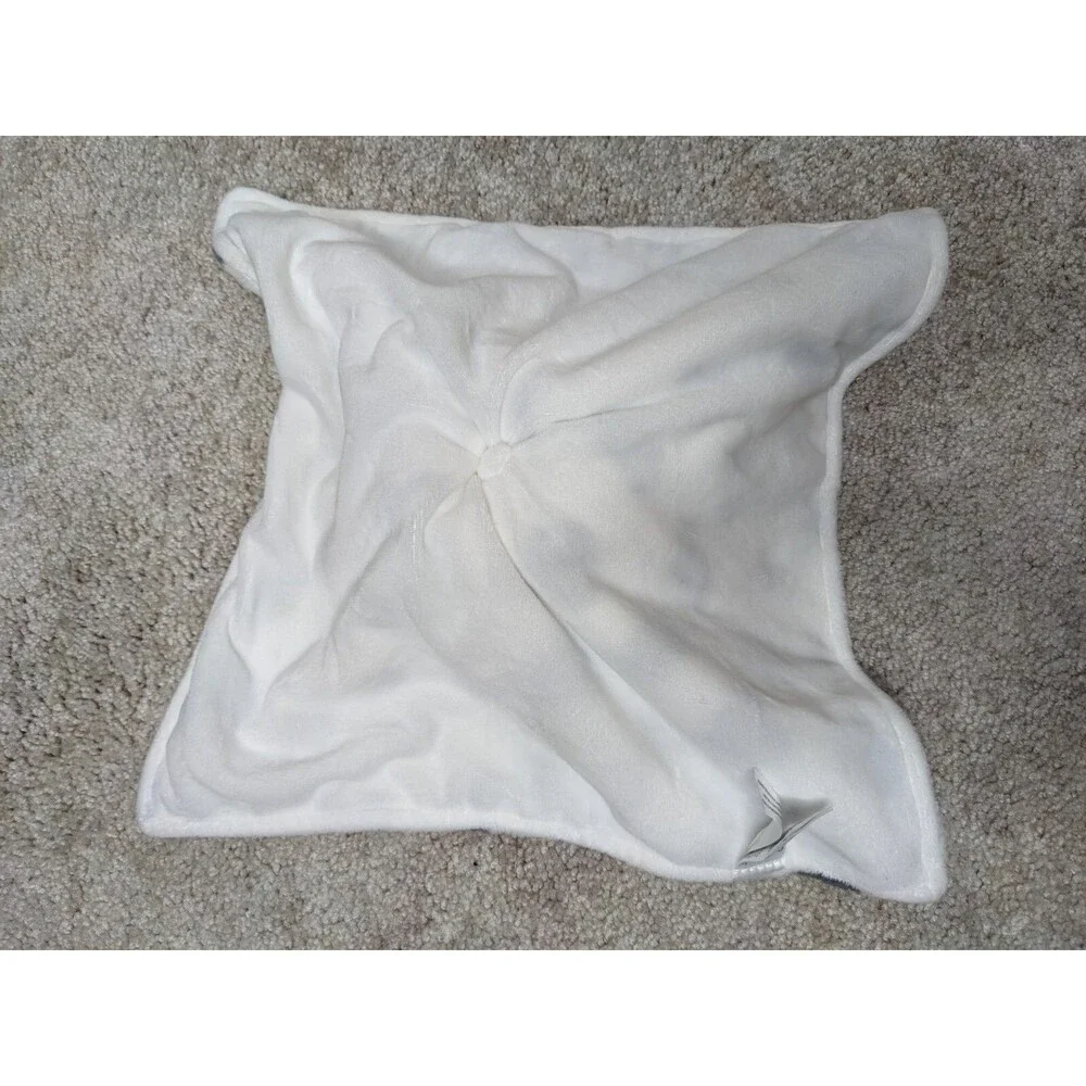 NWT Carters White Gray Spotted Plush Cow Farm Security Lovey #68138